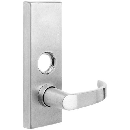 DORMA Wide Stile Exit Device Lever Trim, Escutcheon C Lever Trim, Nightlatch Function, Schlage C Keyway,  YC03R-613